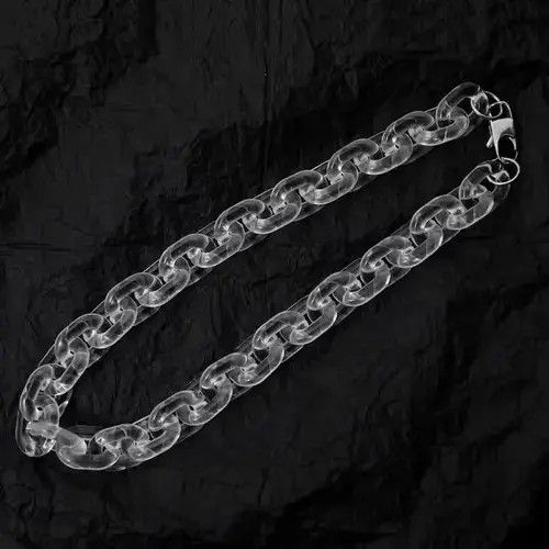 Jewelry New Transparent Acrylic Chain Necklace Size ONE SIZE - 2 Thumbnail