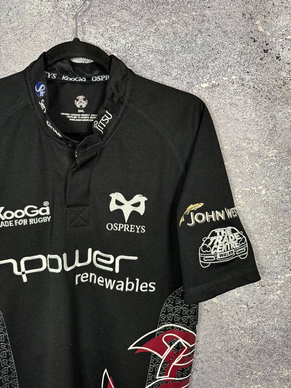 Rugby Ralph Lauren Ospreys Rugby Union Shirt KooGa 2008/09 Jersey Small Size US S / EU 44-46 / 1 - 2 Thumbnail