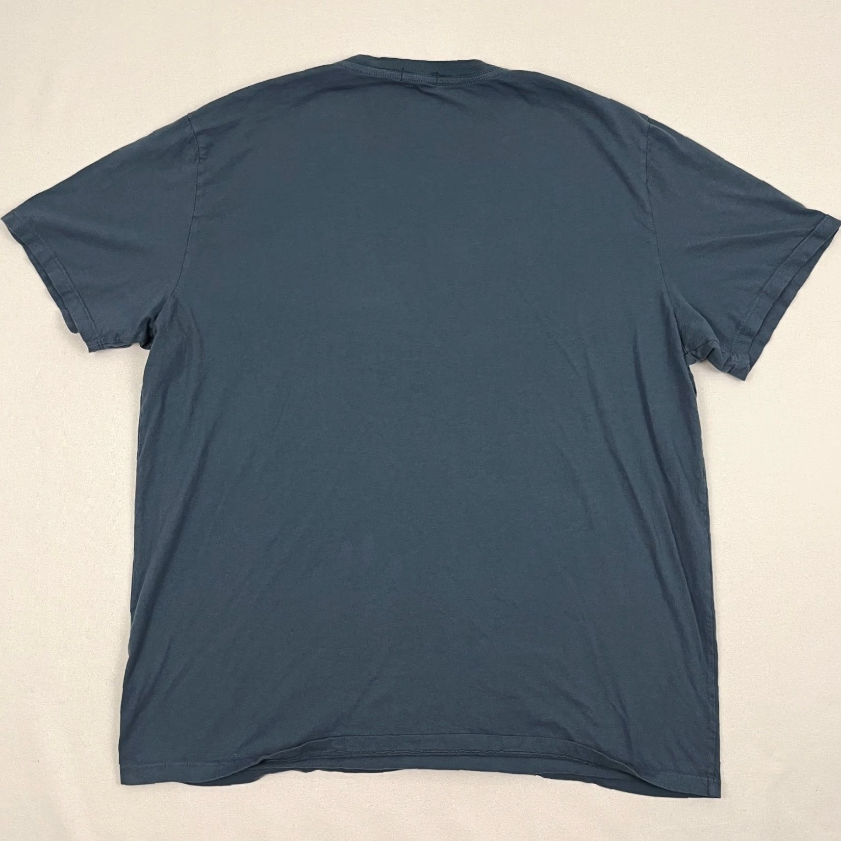Vintage Flint & Tinder Shirt Mens 2XL Blue Cotton Stretch Short Sleeve Made in USA Size US XXL / EU 58 / 5 - 7 Thumbnail