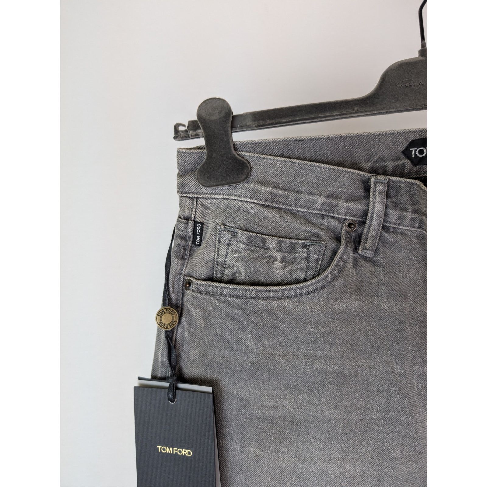 Tom Ford o1rshd1 Slim Denim Jeans in Grey Size US 33 - 5 Thumbnail