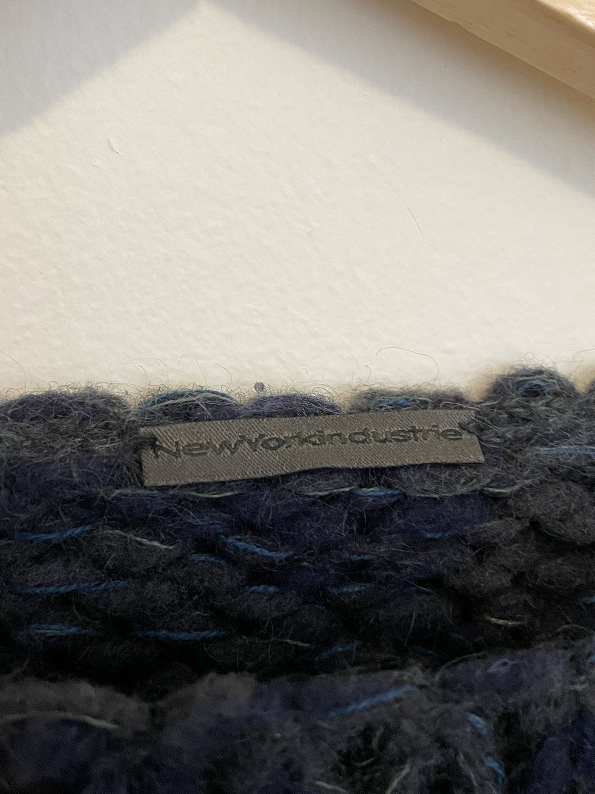 NEWYORKINDUSTRIE Blue Knit Wool Sweater Size US M / EU 48-50 / 2 - 2 Thumbnail