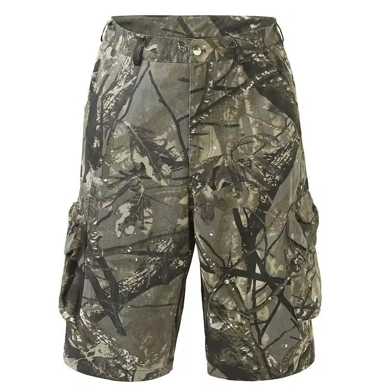 Designer × Japanese Brand Camouflage Streetwear Wide Leg Jorts Shorts Size US 33 - 4 Thumbnail
