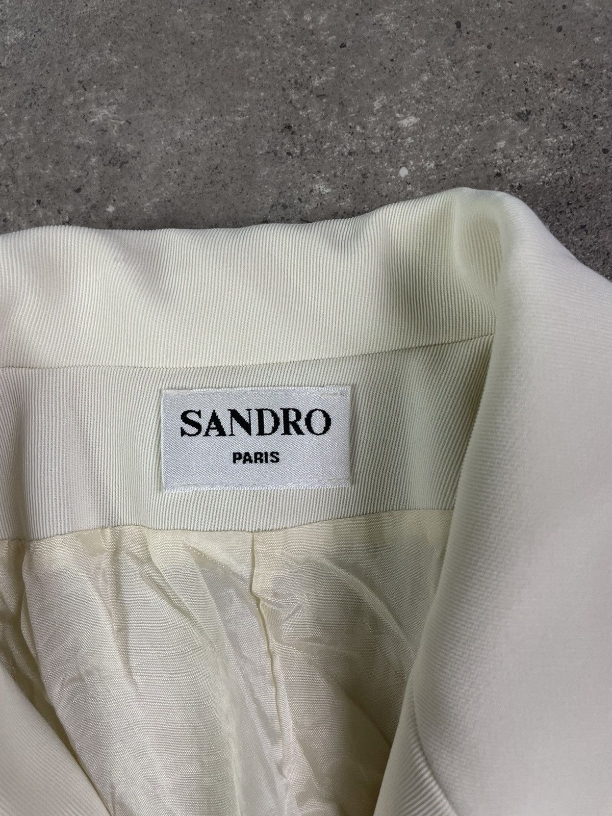 Sandro × Vintage Vintage Sandro Lace Blazer Size M / US 6-8 / IT 42-44 - 5 Thumbnail