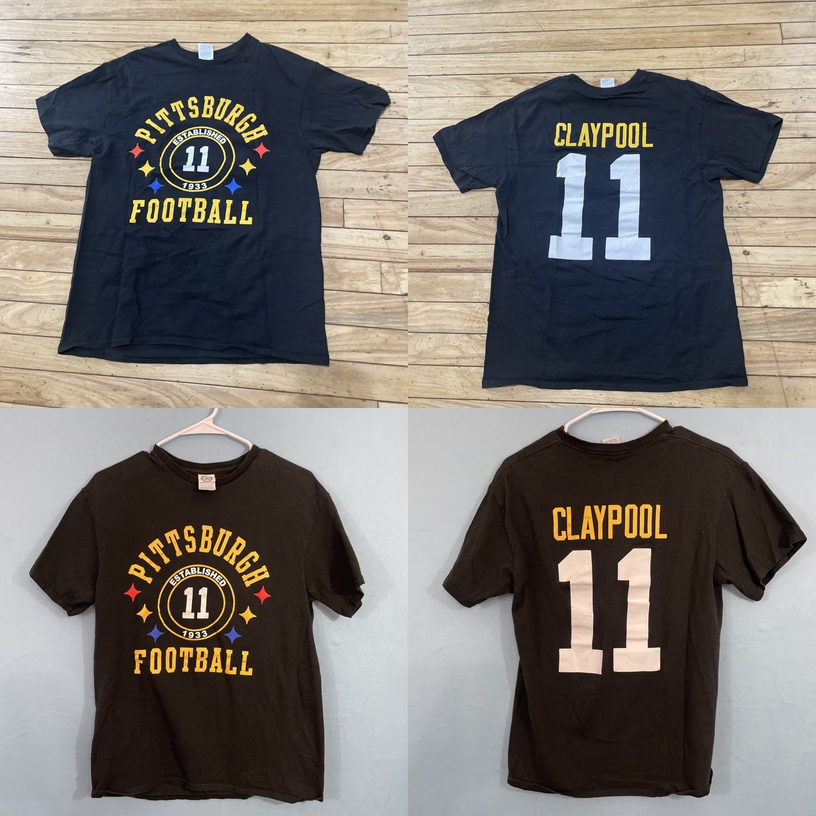 Delta Pittsburgh Steelers Chase Claypool #11 Shirt Y2K Delta Men M Black Gold Football Shirt Size US M / EU 48-50 / 2 - 8 Thumbnail