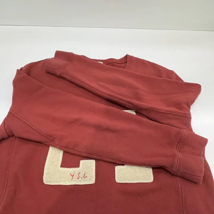 Saint Laurent Paris Saint Laurent Red Brown Letter Print Sweatshirt-2507 Size US S / EU 44-46 / 1 - 2 Thumbnail