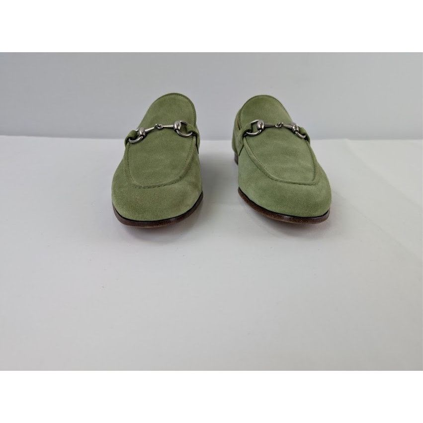 Gucci o1rshd1 Leather Jordaan Horsebit Loafer Boots in Green Size US 9 / EU 42 - 9 Thumbnail
