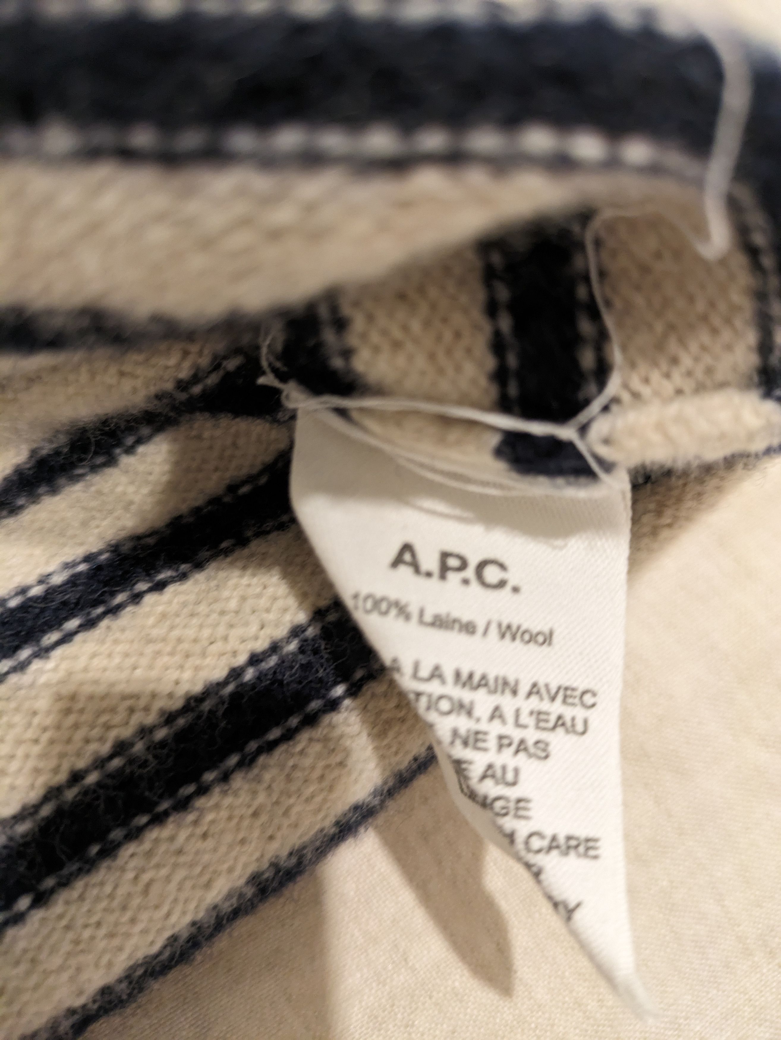 A.P.C. Breton Stripe Wool Sweater Size US L / EU 52-54 / 3 - 4 Thumbnail