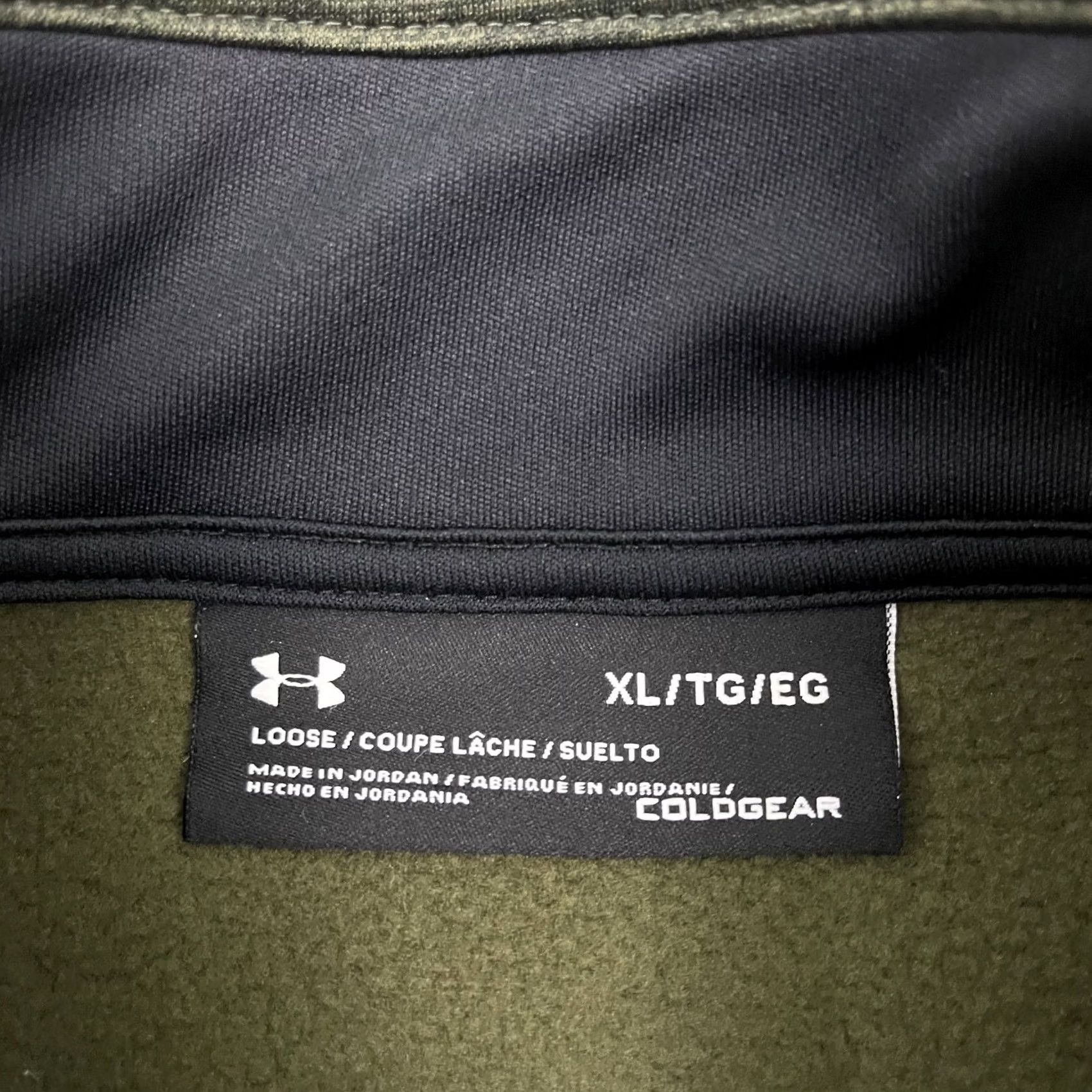 Under Armour VINTAGE: No Under Armour ColdGear Pullover Men XL Green Fleece Quarter Zip Golf Pullover NEW Size US XL / EU 56 / 4 - 3 Thumbnail