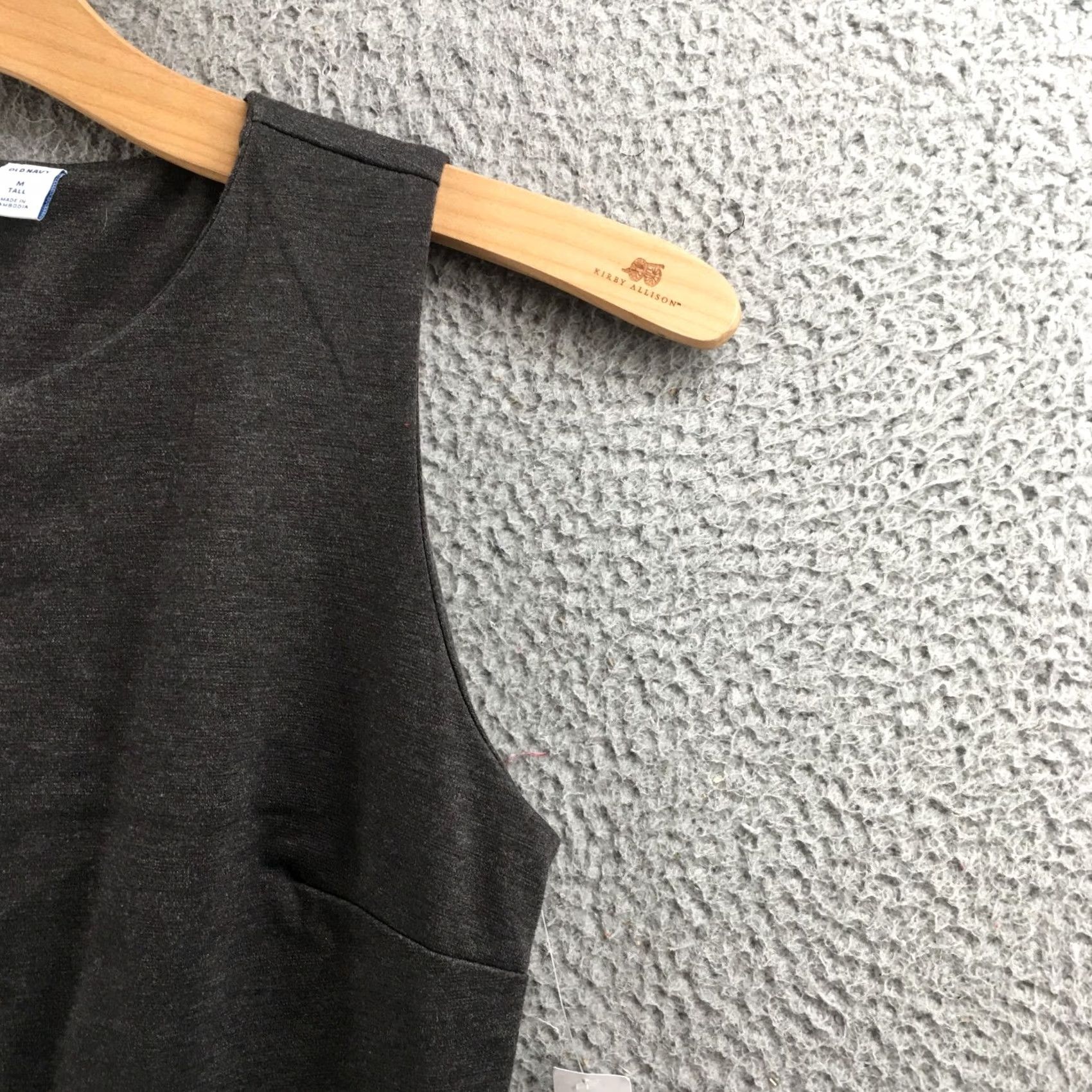 Old Navy Old Navy Sheath Dress Womens M Tall Gray Cotton Blend Sleeveless Back Zip NEW Size M / US 6-8 / IT 42-44 - 4 Thumbnail