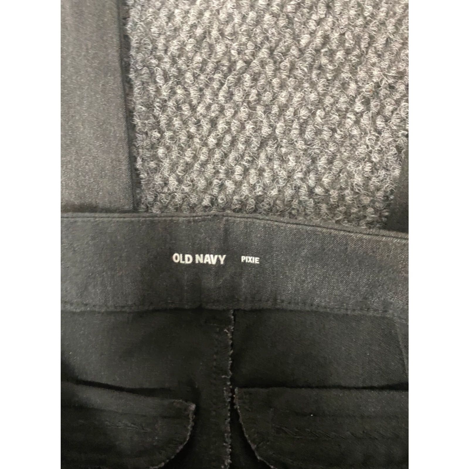 Old Navy Old Navy Womens Pants 2 Gray pixie straight Cotton Knit Zipper Regular Inseam 26 in Chino Casual Womens Size 26" / US 2 / IT 38 - 3 Thumbnail