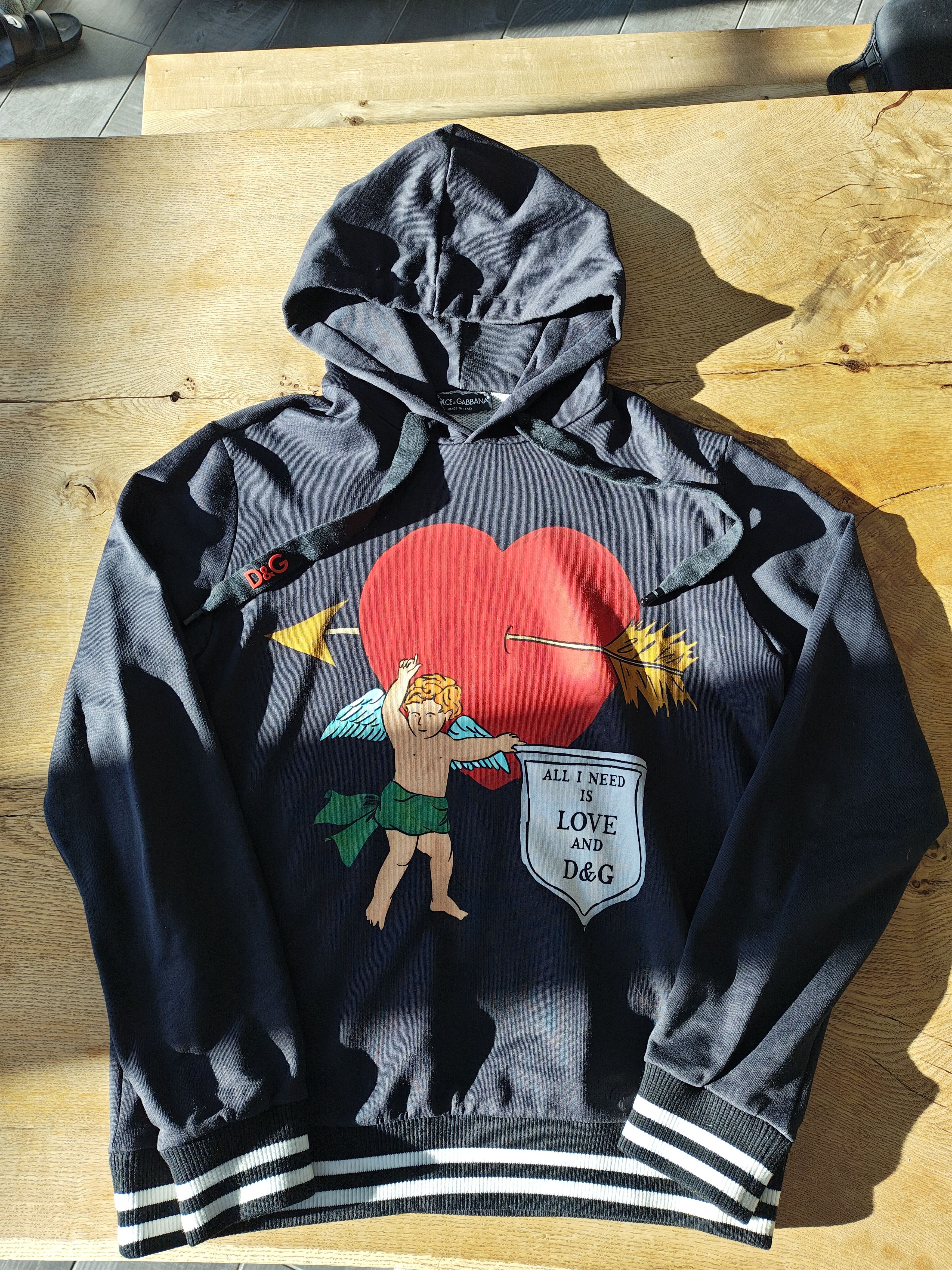Dolce & Gabbana Men's Dolce & Gabbana Cupid Hoodie Size US L / EU 52-54 / 3 - 1 Thumbnail