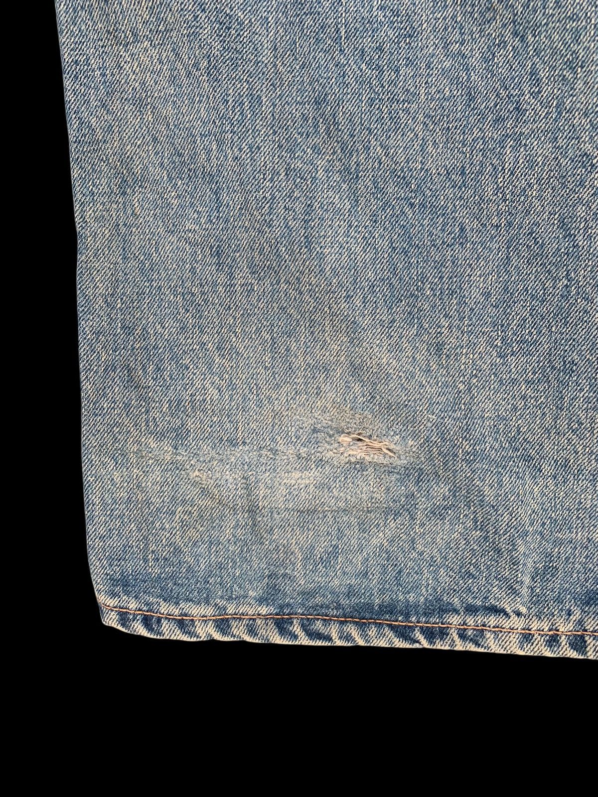 Kapital VINTAGE EDWIN 505 SELVEDGE BAGGY DISTRESSED JAPANESE DENIM Size US 29 - 19 Thumbnail