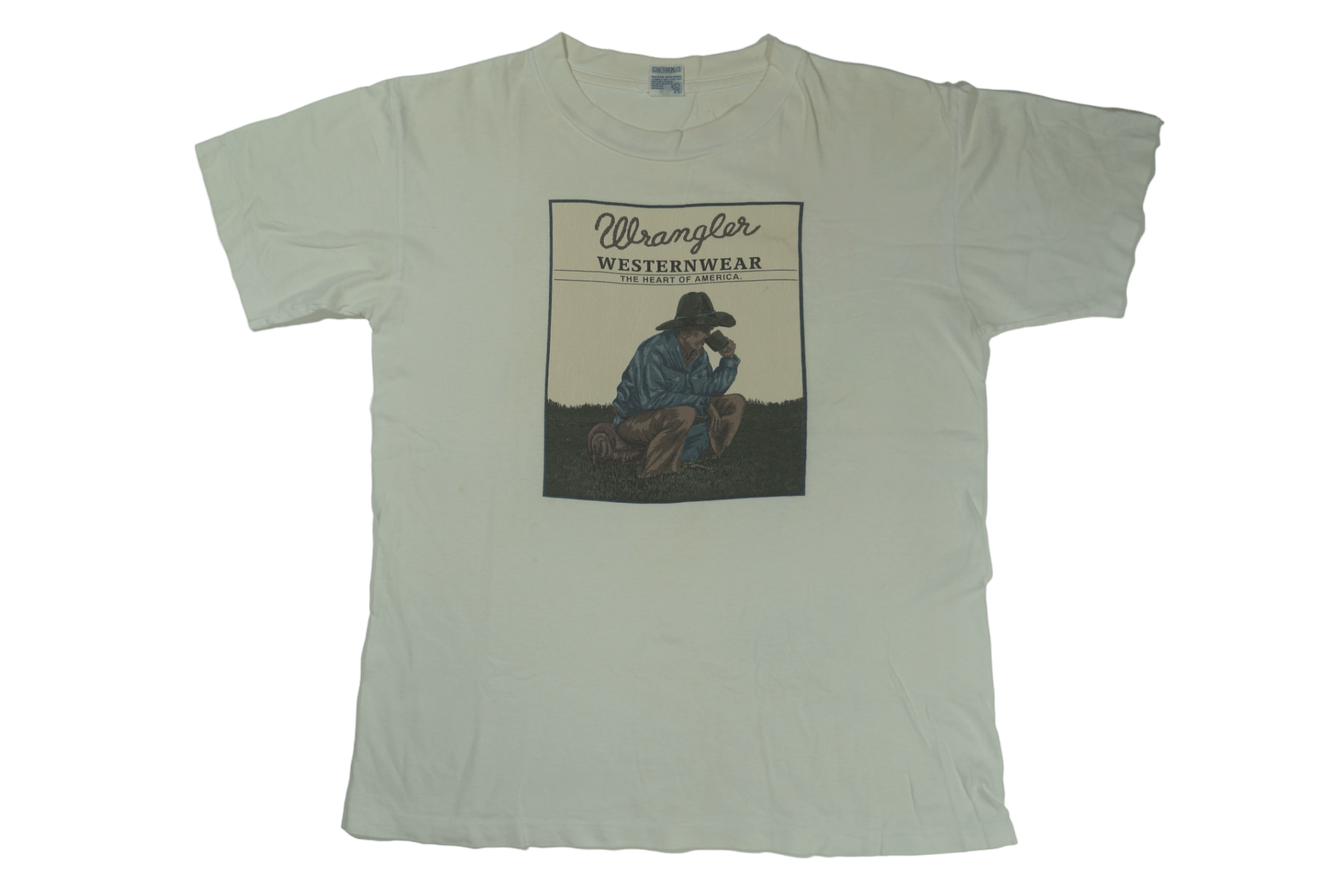 Vintage Wrangler Bell Tee Westernwear Graphic Cowboy