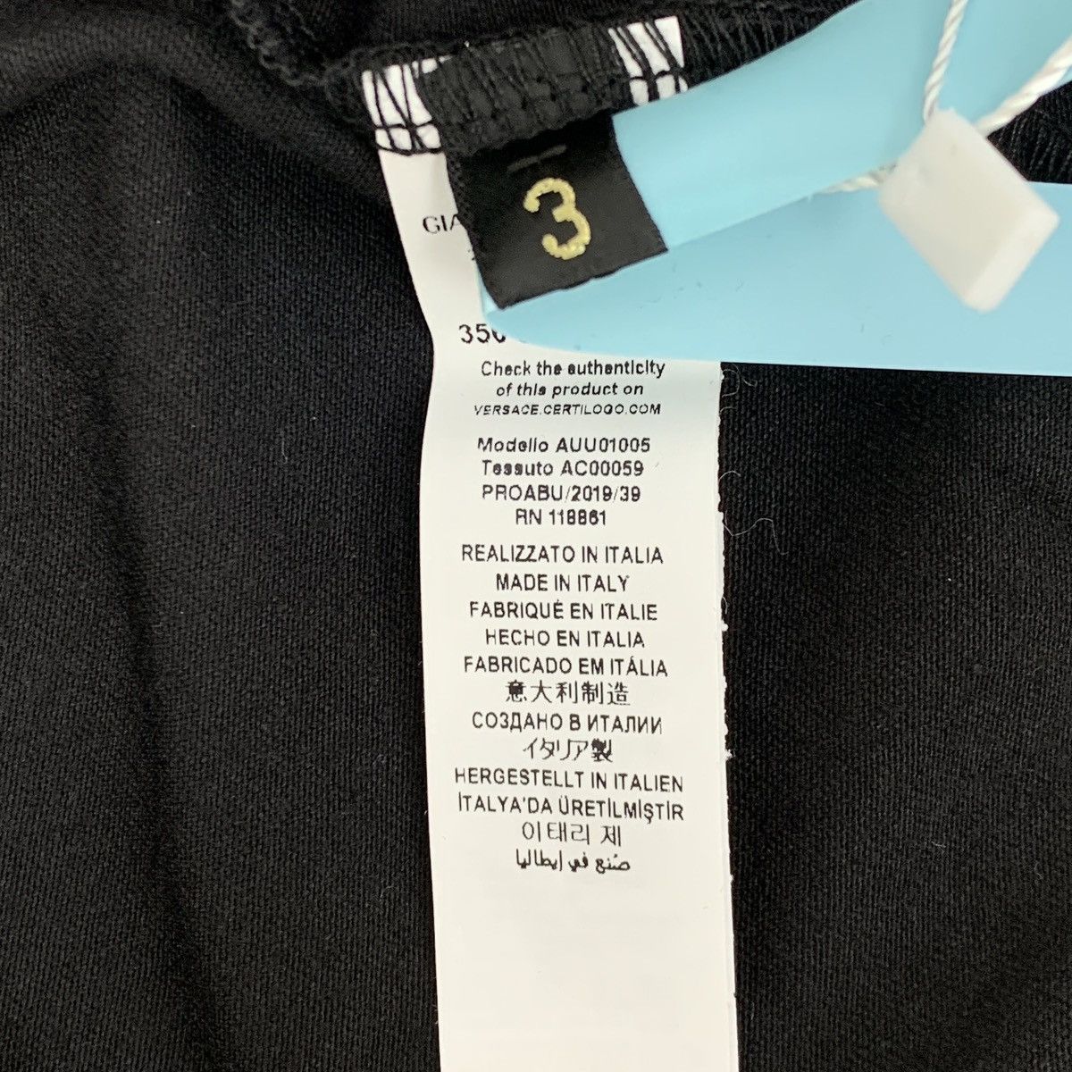 Versace Versace Black Medusa Head Print Short Sleeve T-Shirt K26WX Size US L / EU 52-54 / 3 - 6 Thumbnail