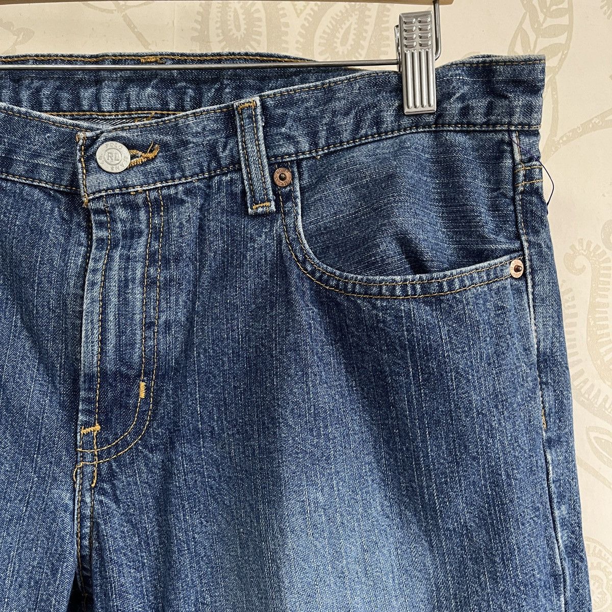 Polo Ralph Lauren × Ralph Lauren Ralph Lauren Boot Cut Denim Jeans Anime Paints Size US 34 / EU 50 - 7 Thumbnail