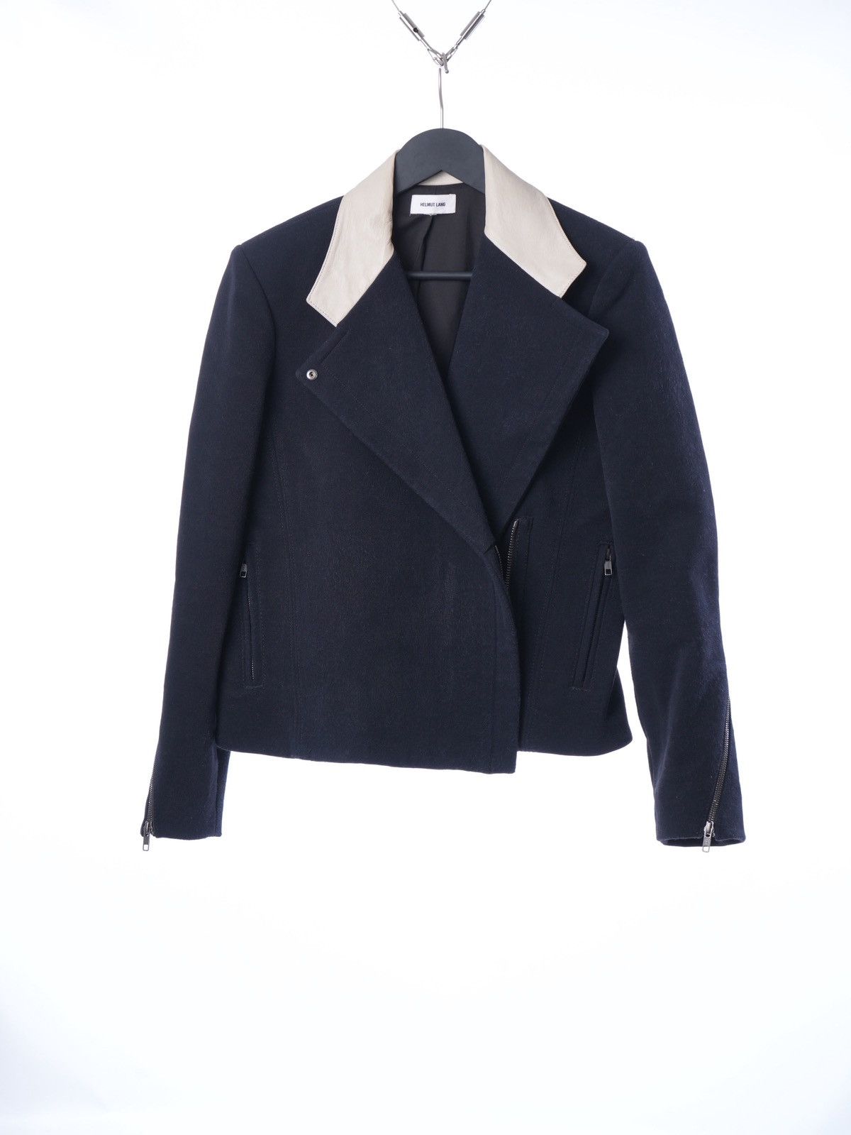 Helmut Lang Silky Moto Jacket Perfecto M-L