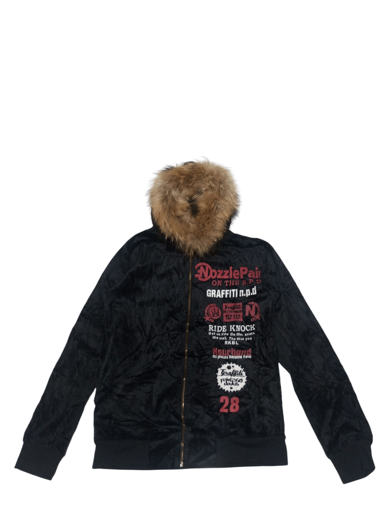 Hysteric Glamour Vintage OSB one sunday best velvet fur hoodie Size US M / EU 48-50 / 2 - 1 Thumbnail