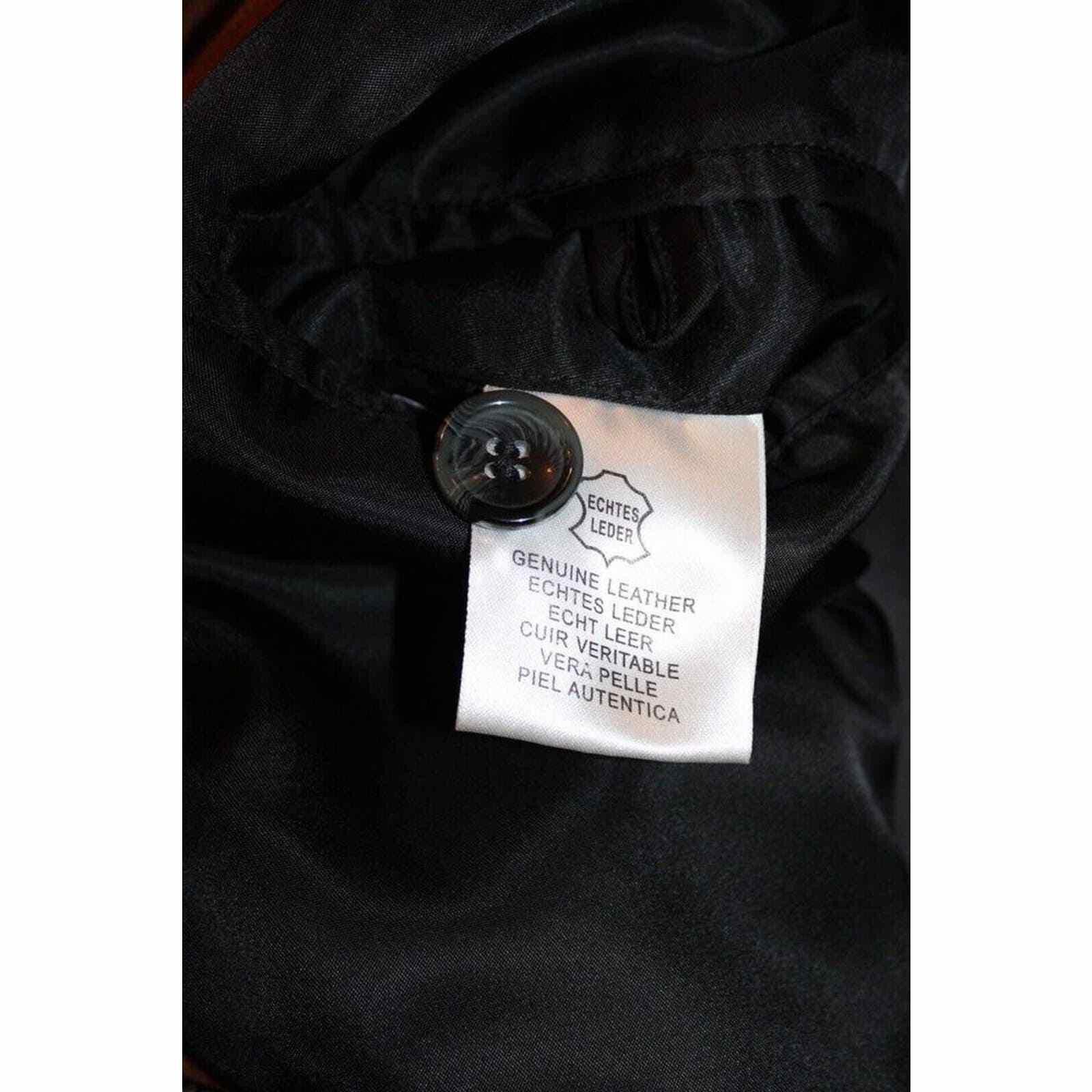 Other Kircilar Mens Leather Suede Black & Brown Jacket Size 50 Size US L / EU 52-54 / 3 - 7 Thumbnail
