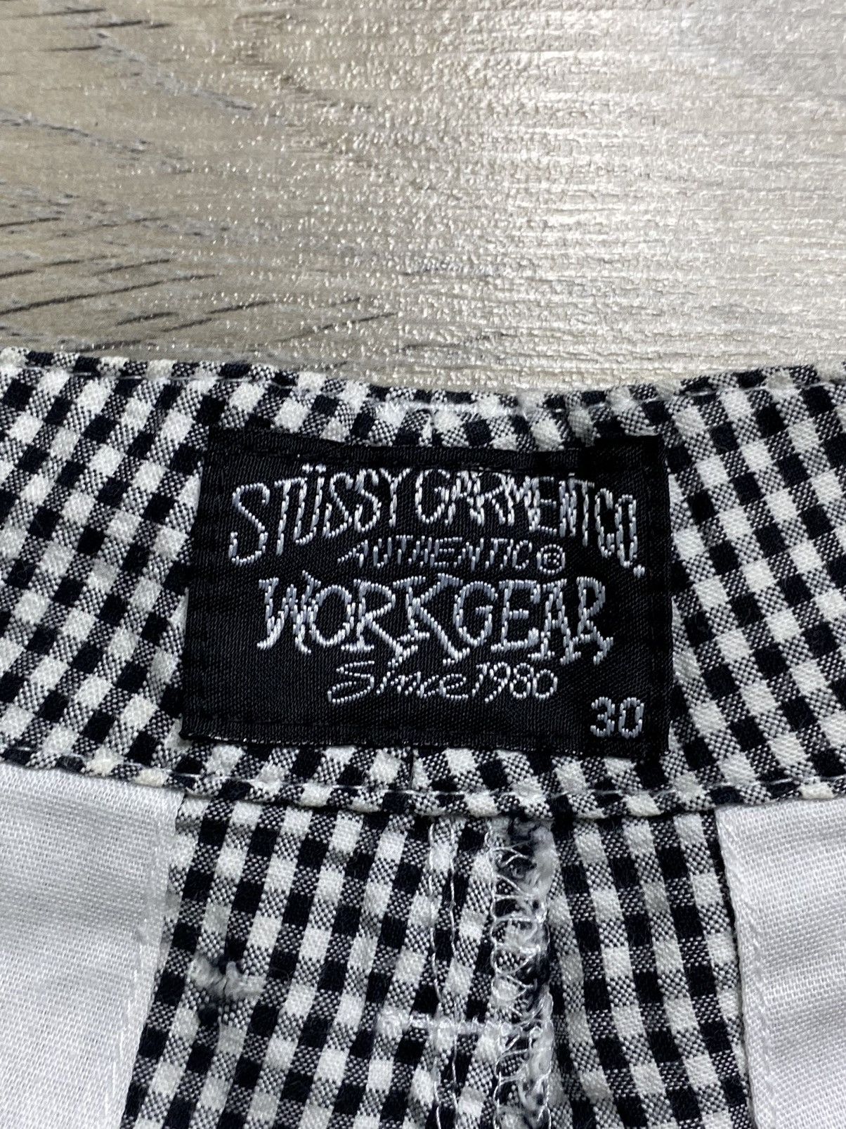 Vintage 90s Stussy Checkered Shorts USA Made
