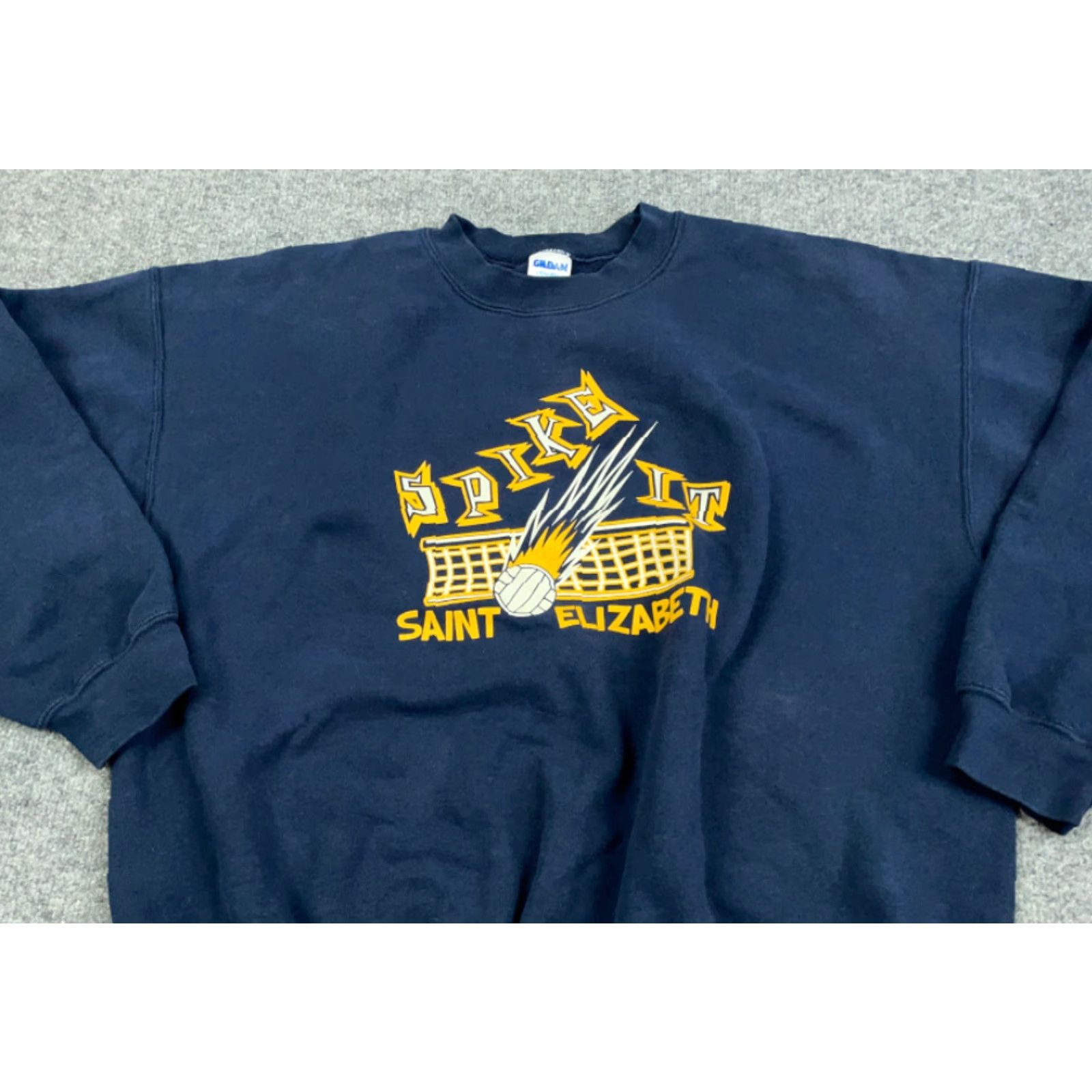 Gildan Gildan Michigan Saint Elizabeth Volleyball Sweatshirt Adult XL Blue Double Sided Print Mens Size US XL / EU 56 / 4 - 5 Thumbnail