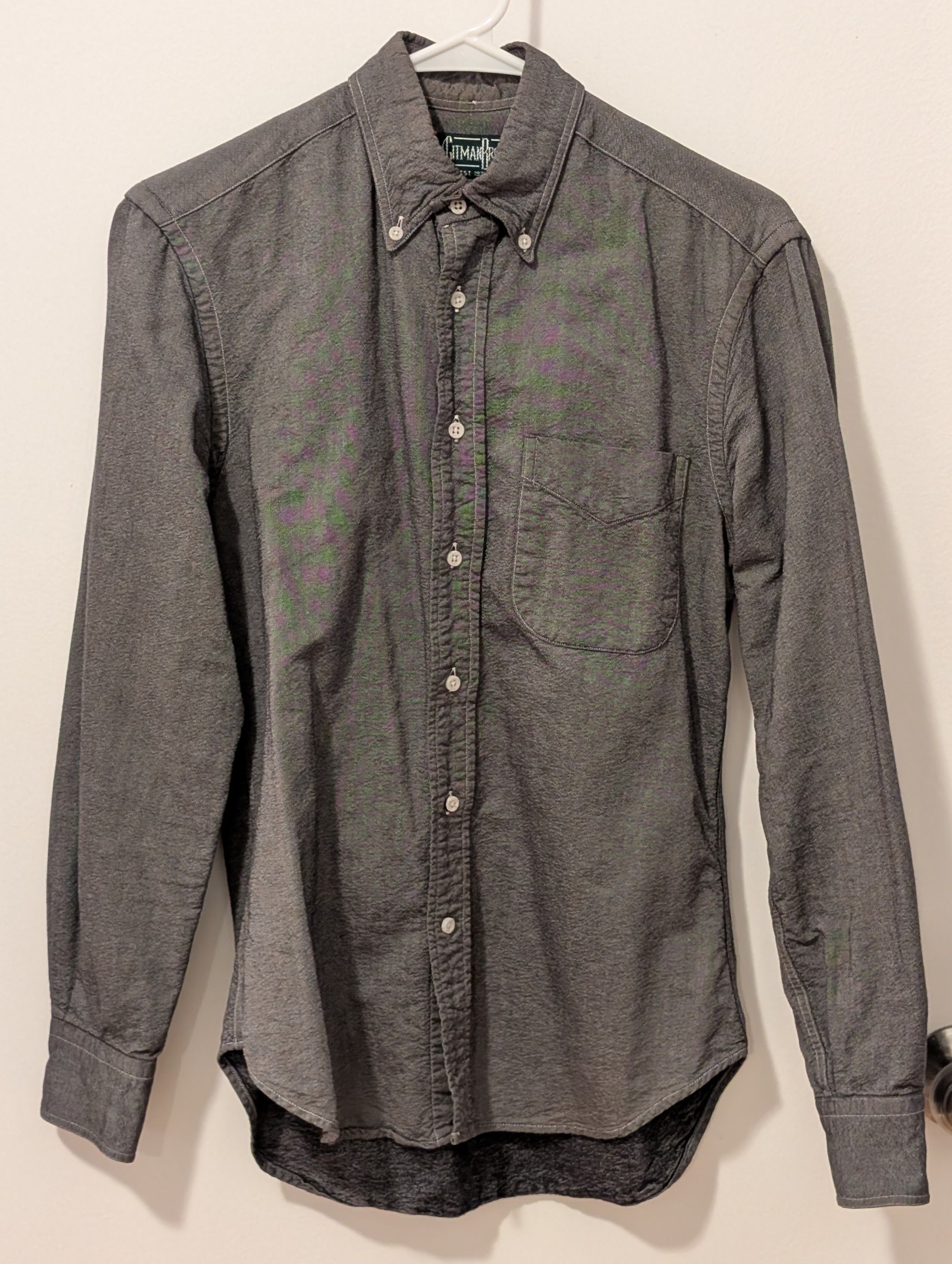 Gitman Bros. Vintage Gitman Vintage grey button-down Size US S / EU 44-46 / 1 - 1 Thumbnail
