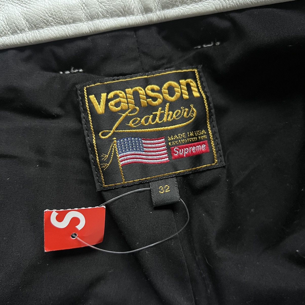 Supreme Supreme Ghost-rider Vanson Leather Pants (White) Size US 32 / EU 48 - 7 Thumbnail