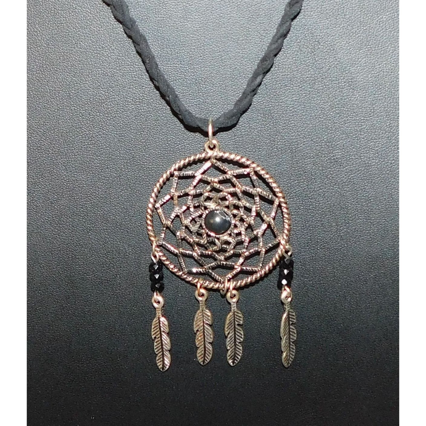 Other Whimsical Dreamcatcher Black And Silver Tone Necklace Size ONE SIZE - 6 Thumbnail
