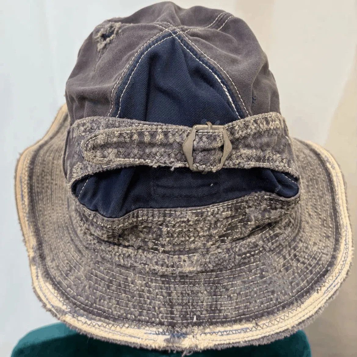 Kapital KAPITAL BROBRO Distressed Bucket Hat. Size ONE SIZE - 5 Thumbnail
