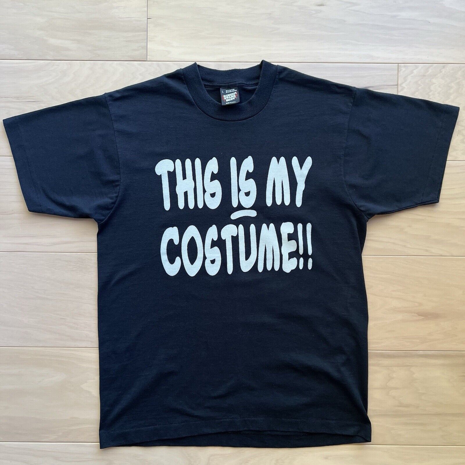 Vintage Vintage Halloween Shirt Large Black 80s Screen Stars Size US L / EU 52-54 / 3 - 2 Thumbnail