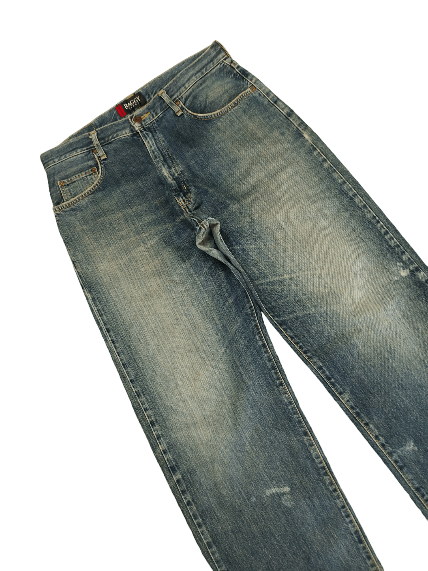 Kapital Vintage Edwin Distress Patina Baggy Denim Pants Size US 32 / EU 48 - 6 Thumbnail