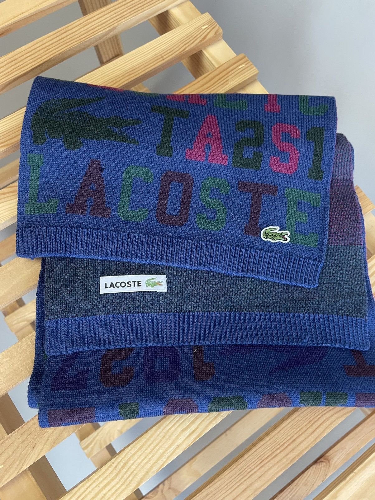 Lacoste Lacoste monogram scarf Size ONE SIZE - 3 Thumbnail