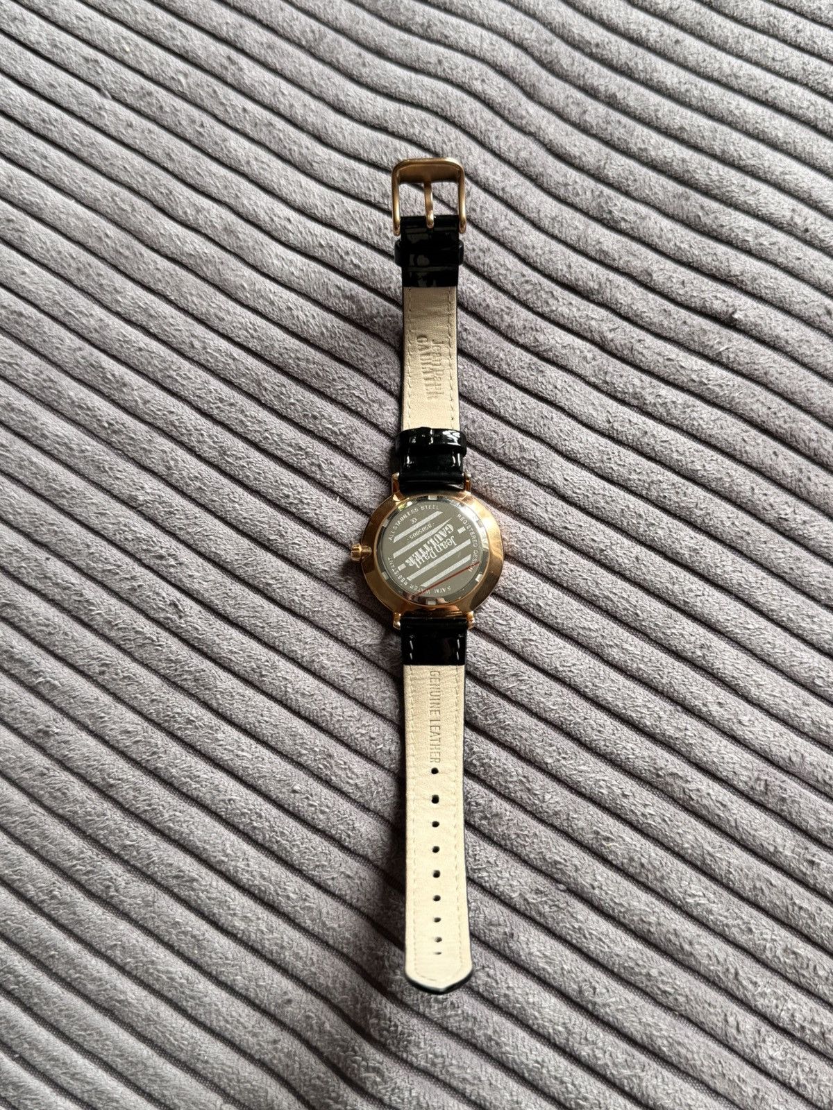 Jean Paul Gaultier Jean Paul Gaultier Archive Black leather Womens Watch Grail Size ONE SIZE - 6 Thumbnail