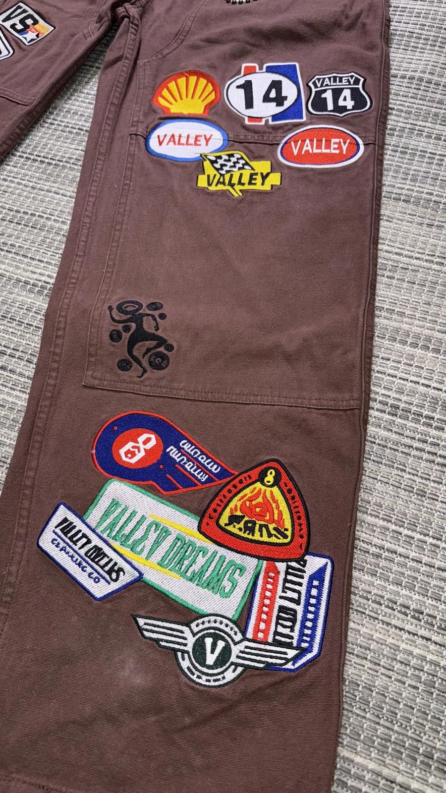 Vale Vale Forever 1980's Brown Painter Pants Size US 30 / EU 46 - 4 Thumbnail