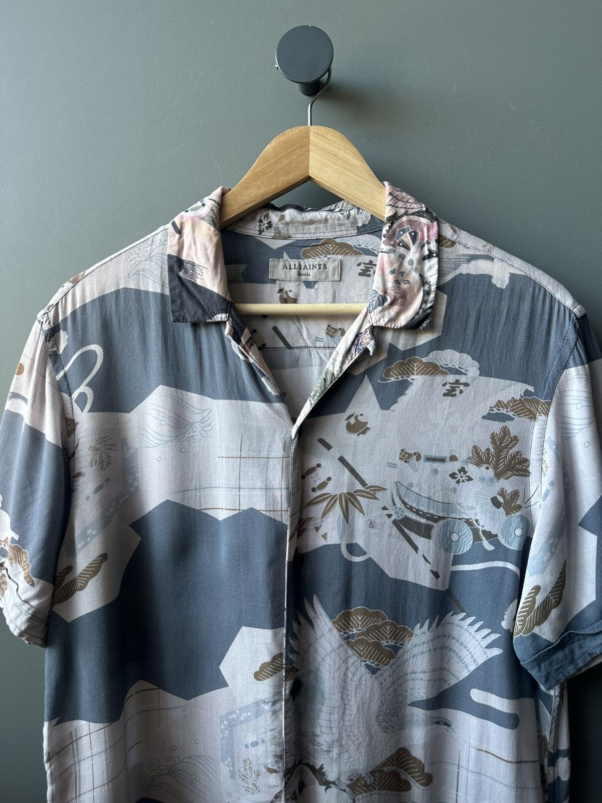 Allsaints ALLSAINTS Kahana SS Viscose Shirt Size S Size US S / EU 44-46 / 1 - 2 Thumbnail