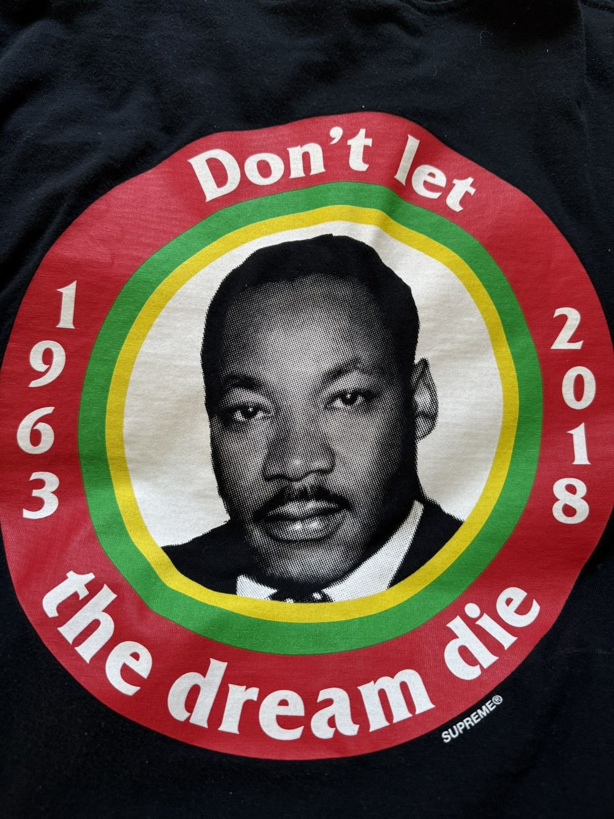 Supreme Supreme SS18 Martin Luther King Jr. Dream Tee Black Medium Size US M / EU 48-50 / 2 - 2 Thumbnail