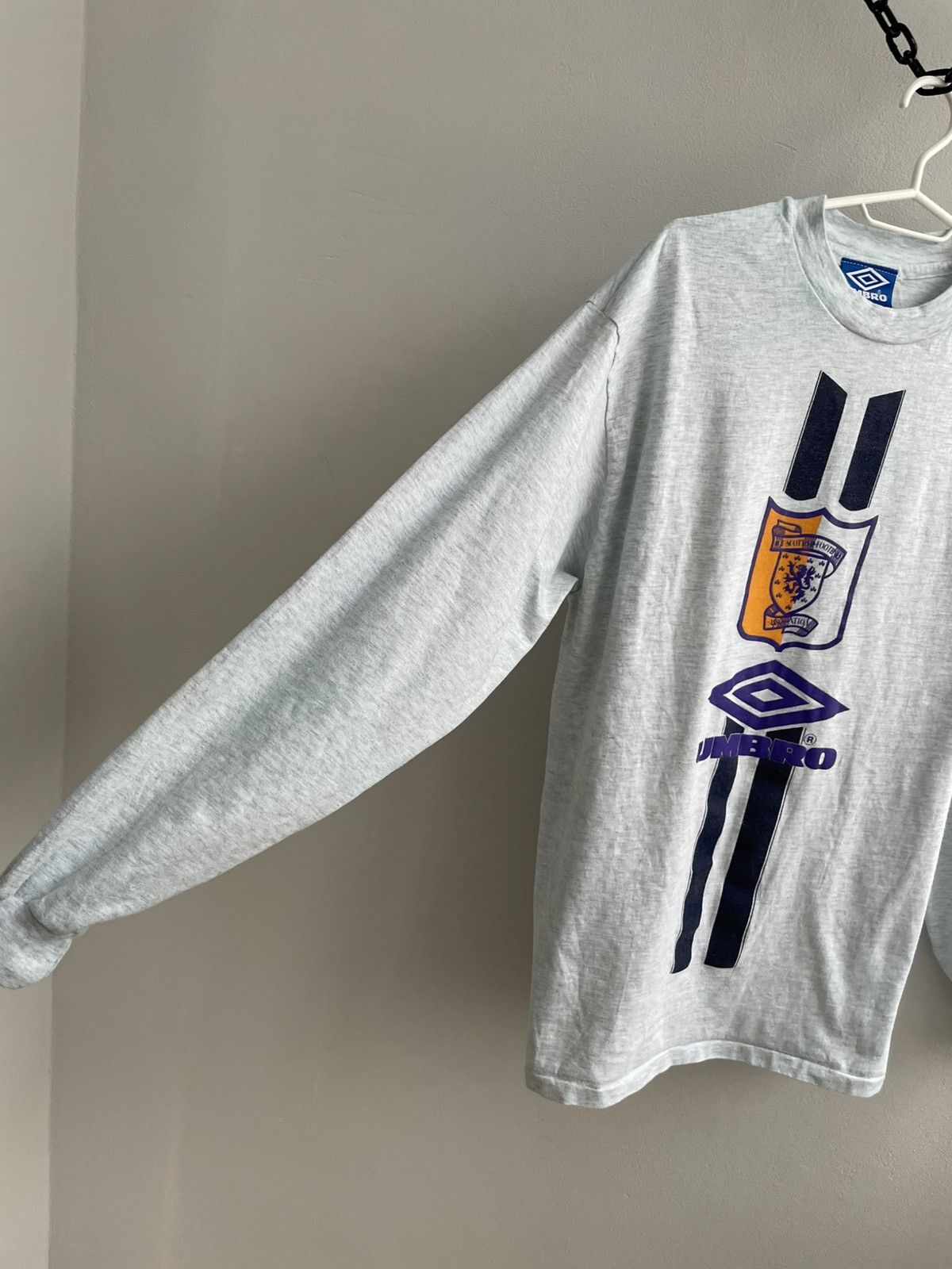 Umbro Scotland 1993 1994 1995 Umbro Cotton Long Sleeve Shirt Tee Size US L / EU 52-54 / 3 - 3 Thumbnail