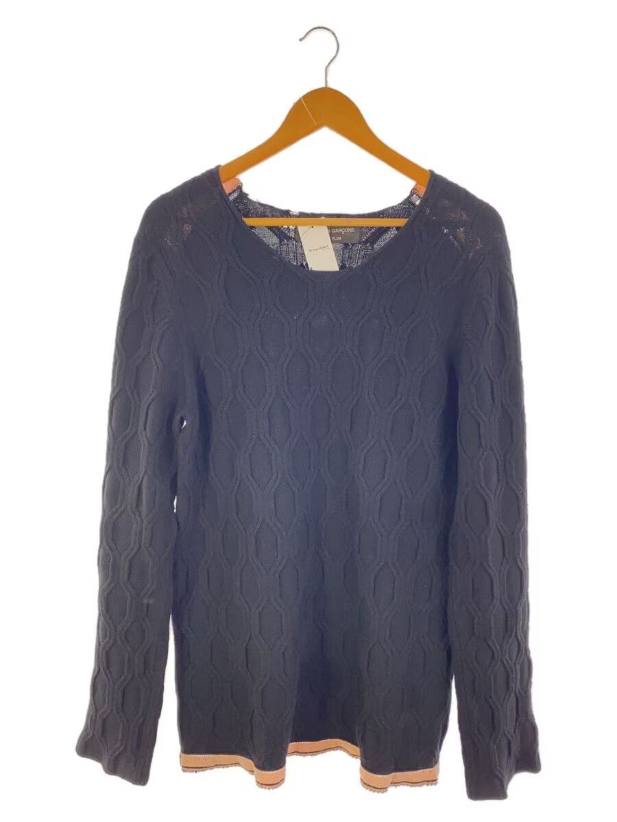 Comme des Garcons × Comme des Garcons Homme Plus Cable Pattern Wool Knit Sweater Size US M / EU 48-50 / 2 - 1 Thumbnail
