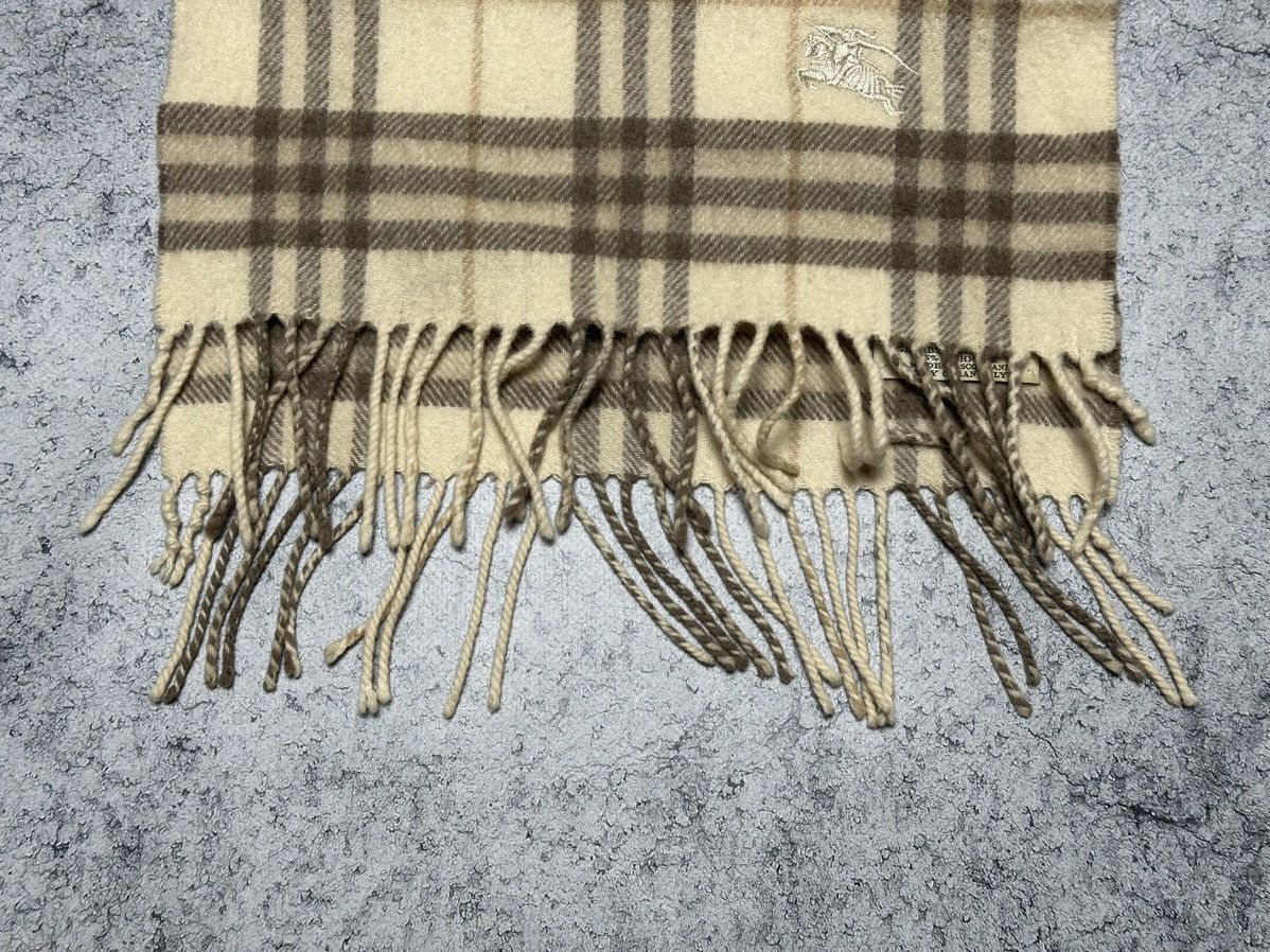 Burberry Burberry Lambswool Cashmere Nova Check Scarf Muffler Size ONE SIZE - 3 Thumbnail