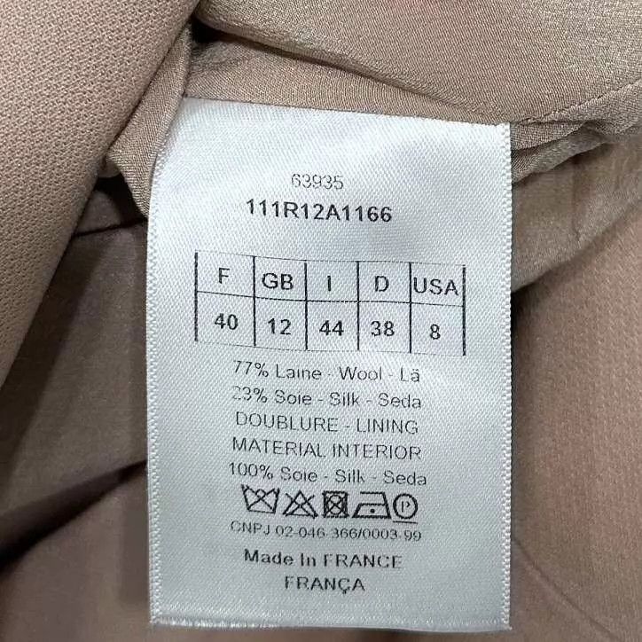 Dior Dior blush pink tailored silk-wool blend dress size 40 Size M / US 6-8 / IT 42-44 - 4 Thumbnail