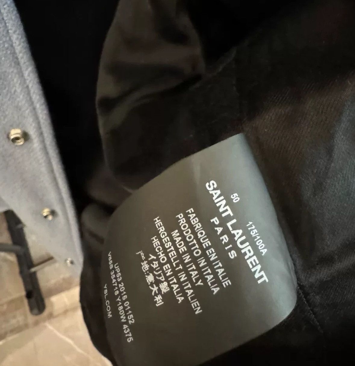 Saint Laurent Paris × Yves Saint Laurent Saint Laurent SLP Saint Laurent 16aw Haze Blue Jacket Size US M / EU 48-50 / 2 - 4 Thumbnail