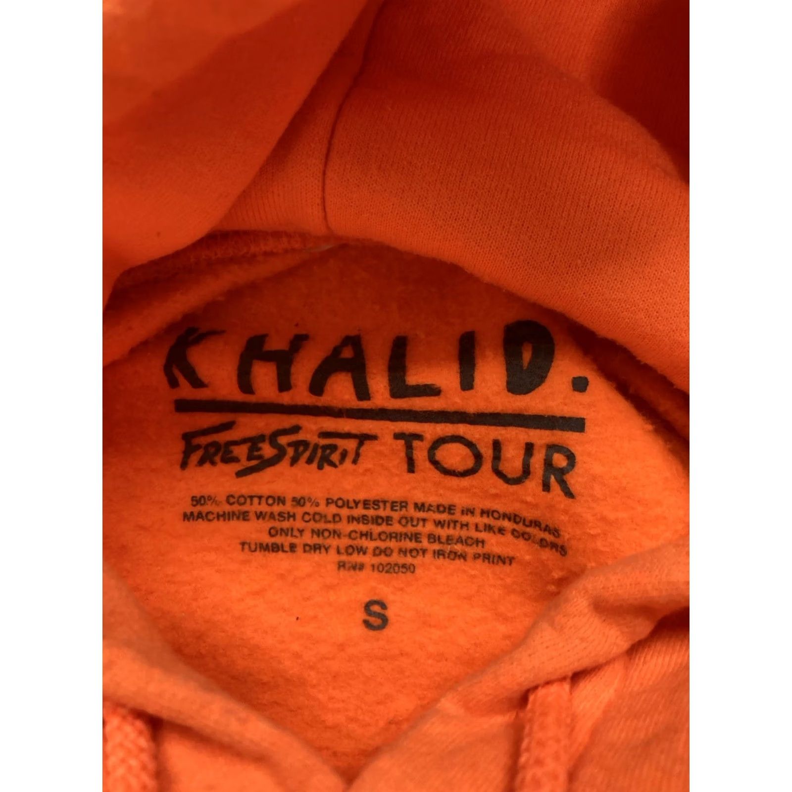 ESPIRIT Khalid Hoodie Women Small Orange Pullover Crew Neck Zipless Pullover Size S / US 4 / IT 40 - 6 Thumbnail