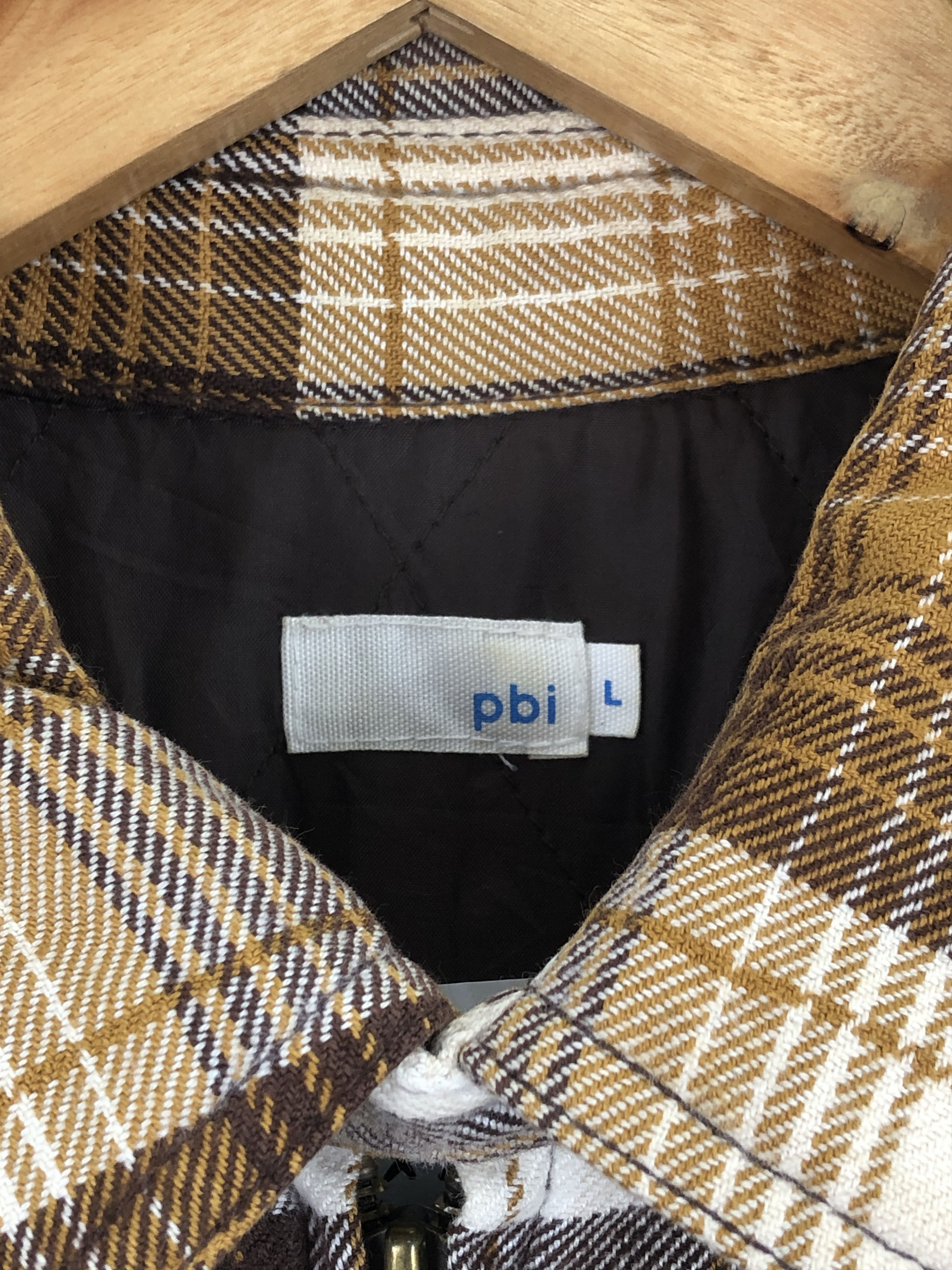 Japanese Brand × Vintage Vintage 80s Japanese Brand Shadow Plaid Flannel Jacket J1694 Size US L / EU 52-54 / 3 - 5 Thumbnail