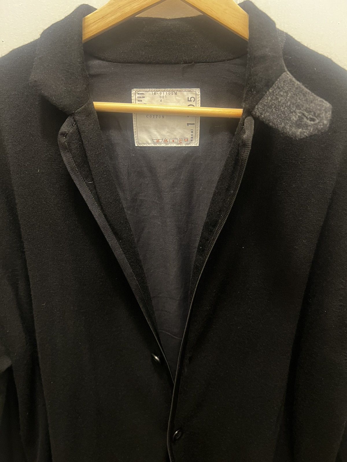 Sacai New! $1,330 Double Layered Transform Sweater/Jacket Size US XL / EU 56 / 4 - 2 Thumbnail