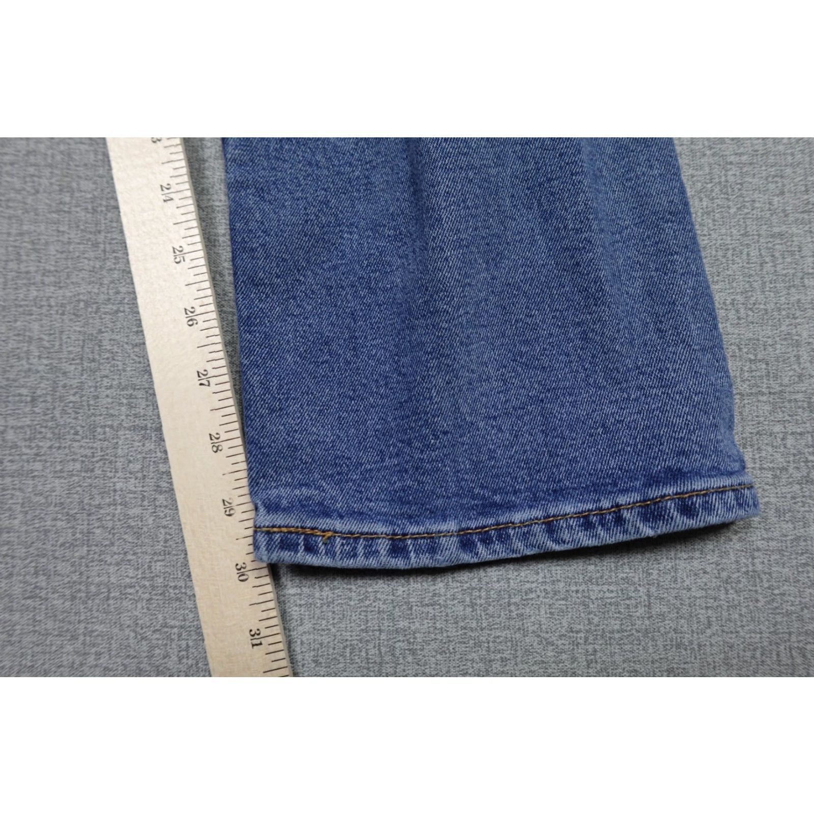 Levi's Levi's 505 Jeans Mens 36x30 Blue Regular Fit Western Cowboy Rancher Light Wash Denim Straight 5-Pocket Comfort Stretch Jeans Mens Size US 36 / EU 52 - 7 Thumbnail