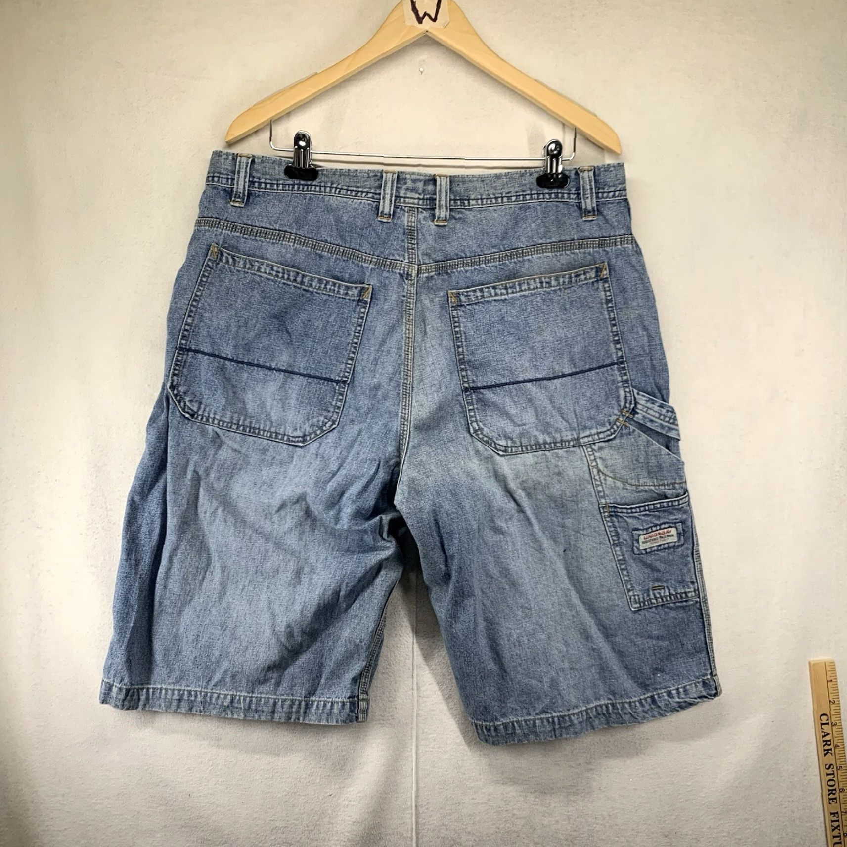 Vintage VINTAGE Union Bay Baggy Jean Shorts Jorts 38 Blue Denim 90s Mens Size US 38 / EU 54 - 2 Thumbnail