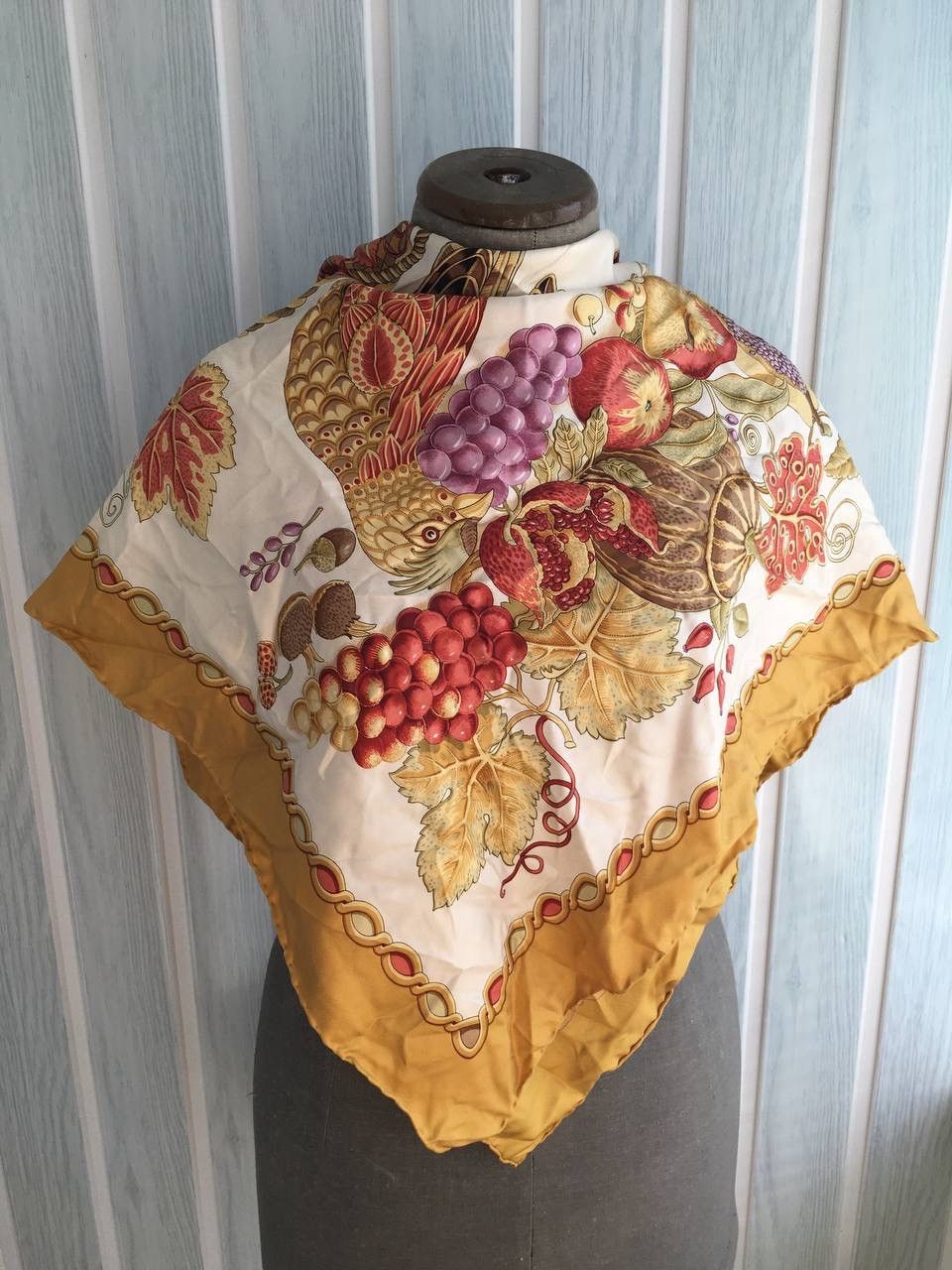 Salvatore Ferragamo Salvatore Ferragamo Animal Print Multicolour Silk Scarf Size ONE SIZE - 4 Thumbnail