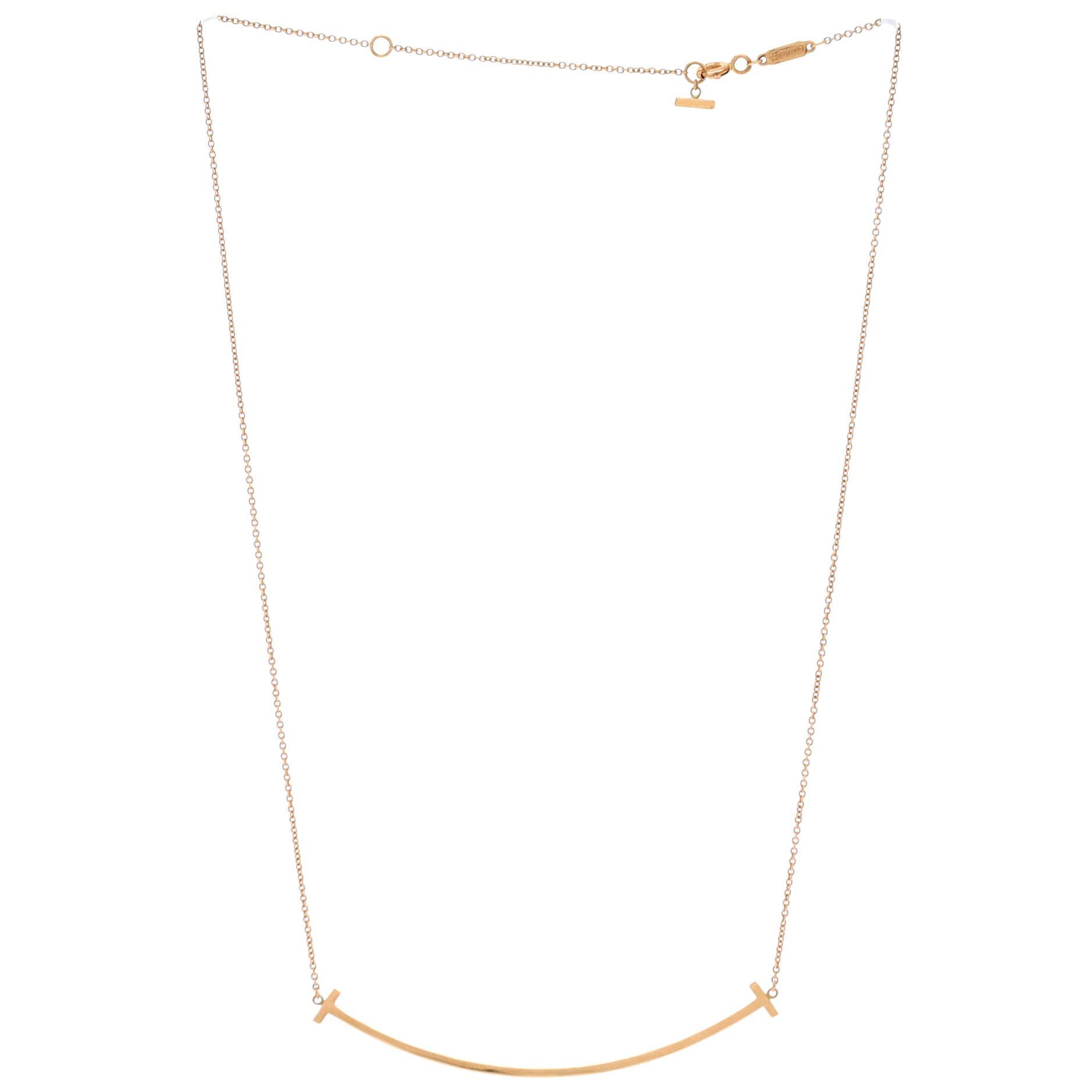 Tiffany & Co. T Smile Pendant Necklace Size ONE SIZE - 1 Thumbnail