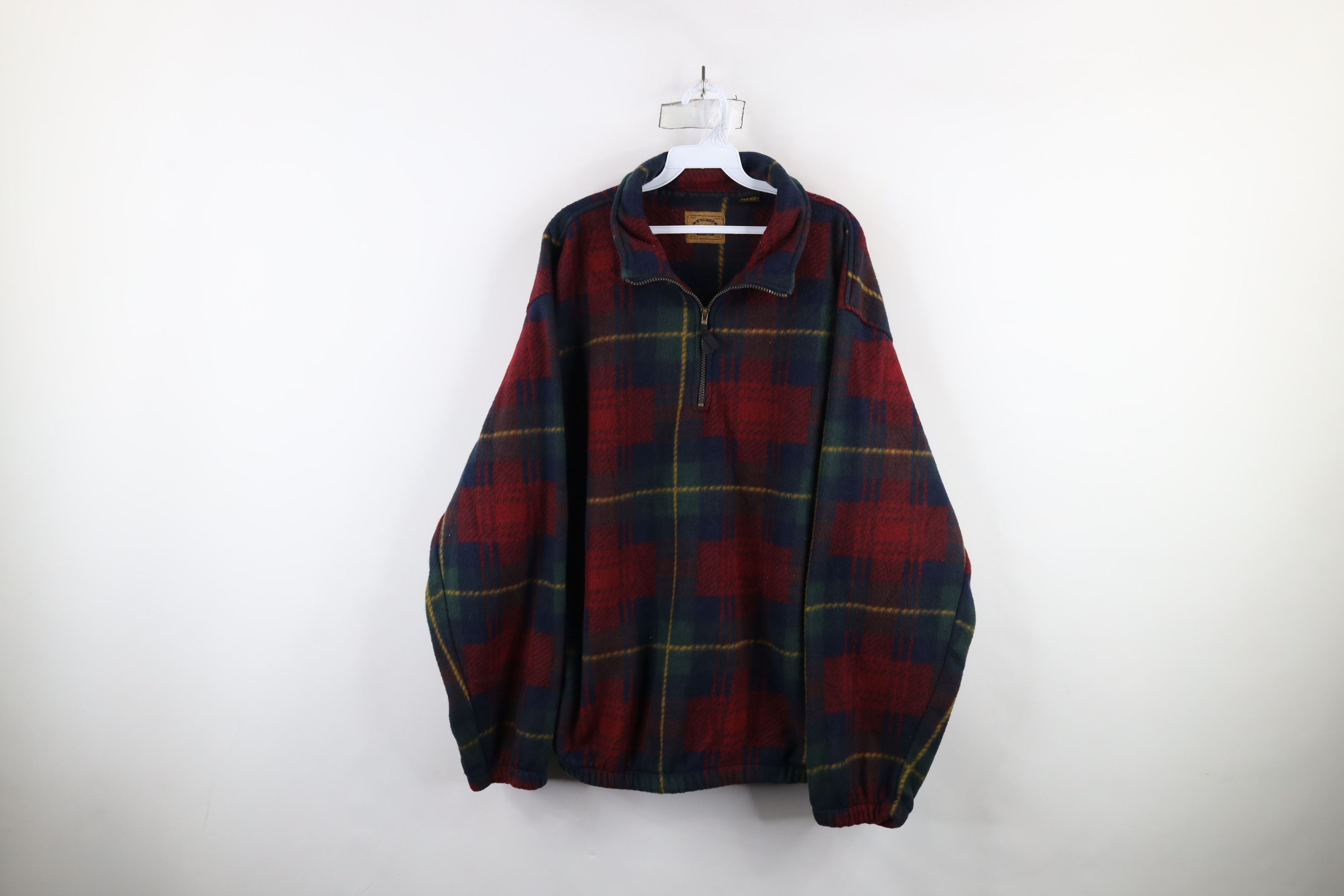 Vintage Vintage 90s Streetwear Heavyweight Half Zip Fleece Sweater Size US L / EU 52-54 / 3 - 1 Thumbnail