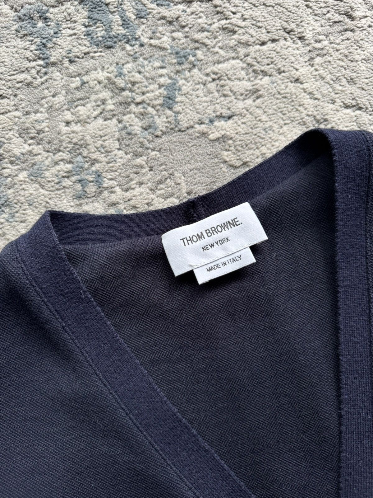 Thom Browne Thom Browne Womens Cotton Navy Cardigan Size 3 Made in Italy Size M / US 6-8 / IT 42-44 - 5 Thumbnail