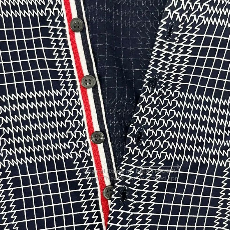 Thom Browne Thom Browne Navy Blue Polo Short Sleeve Size US S / EU 44-46 / 1 - 5 Thumbnail